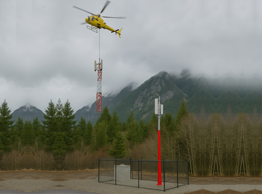 SCADA Radio Tower – Shawatlan (British Columbia)